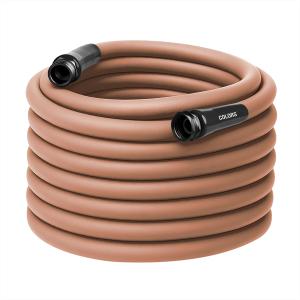 Flexzilla Colors Garden Hose 5/8 in. x 100 ft., Lightweight All-Weather Water Hose, Durable and Flexible, Leak-Free Connections, Red Clay