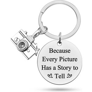 Heigebi Photographer Gift Camera keychain Photographer keychain Camera Jewelry Gift For Photographer Camera Keychain Gift Photographer Gifts Keychain photographer gifts women Photo Club Gift