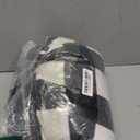 SCODI Men's Flannel Shirt Jacket Fleece Sherpa Lined Plaid Jackets Coat Full Zip Up Hoodie Winter Outwear (XX-Large, Black White)