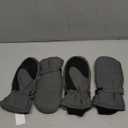 SATINIOR Kids Snow Mittens Waterproof Winter Ski Gloves Warm Thicken Snow Gloves for Girls Boys (8-12 Years,Carbon Ash,2 Pairs)