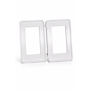 2-Pack White Plastic Wall Plates with Rectangular Opening
