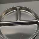 Elk and Friends Stainless Steel Divided Plates with Silicone Sleeve for Babies & Toddlers | Lids Included | Stay Put Suction | Dinner & Snack Plates | 4 Pack (Pink/Purple/Teal/Yellow)