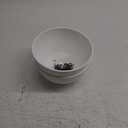 8 inch Small Hanging Planters for Indoor Outdoor Plants, 2 Pack Hanging Flower Pots with Drainage Holes and Chain for Garden Porch, Plastic Hanging Baskets for House Plants, White