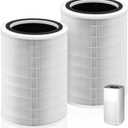 12010 HEPA Replacement Filter for Clorox Large Room Air Purifier 11010 & 11011,3-in-1 H13 True HEPA with Activated Carbon Filter,2 Pack