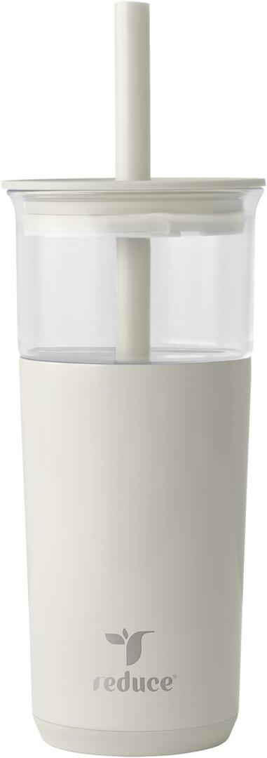 DI REDUCE 20 OZ ASPEN GLASS TUMBLER WHITE