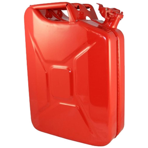 20 Liter (5.2 Gallon) NATO Jerry Can for Gas, Diesel, Kerosense (RED)