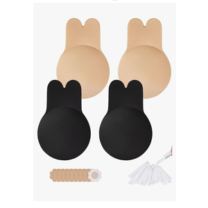 Sticky Bra Push Up 2 Pairs,Adhesive Bras Strapless Backless Bra for Women with Nipple Covers