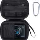 Storage Case Compatible with Canon PowerShot SX740 / SX730 / SX720 / SX620 / G7 X / G7 X Mark II / G7 X Mark III HS Digital Camera (Black Case)
