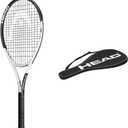 HEAD Geo Speed Adult Tennis Racket - Pre-Strung Light Balance 27.5 Inch Racquet (4 3/8 in Grip, Black/White)