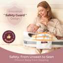 CozyPro Nursing Pillow - All Around Lumbar & Arm Support - Safety Guard, Firm & Springy Memory Foam-Stable, Ergonomic Support, Easier Breastfeeding, Wider Cushion, Adjustable, Removable Cover