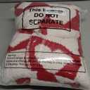 Valentine's Day Knitted Throw Blanket 50 x 60 Inch Red and White Buffalo Plaid Checkered Love Heart Blanket Home Decor Fluffy Microfiber for Wedding Anniversary Party Gift Bed Sofa Chair