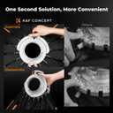 K&F CONCEPT 35.4"/90CM Umbrella Softbox, Grid Pouch, Quick Release