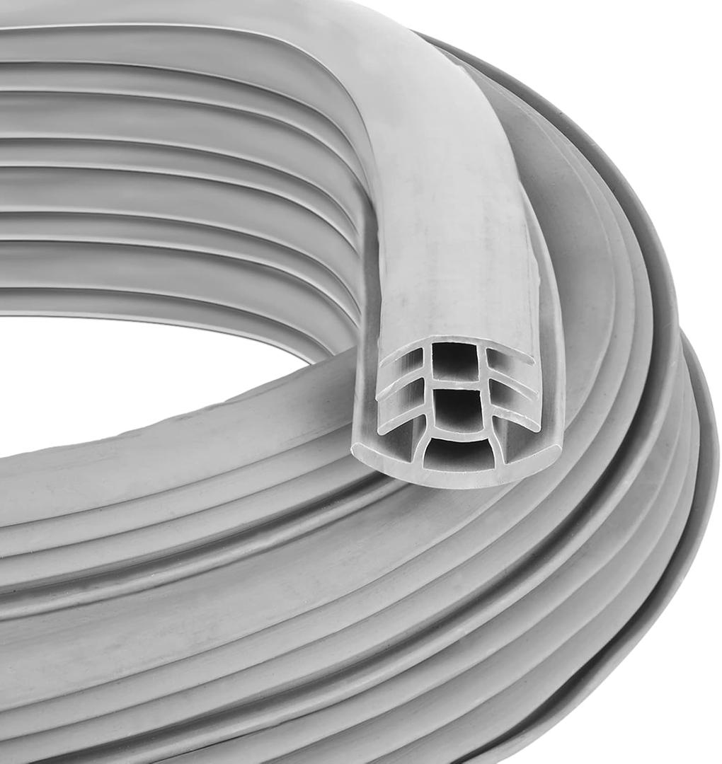 Kingdder Concrete Expansion Joint Filler Driveway Crack Filler Flexible EPDM Rubber Strip for Concrete Crack Repair Replacement Weather Aging Resistance Expansion Joint (1'' Wide, 25 ft Long)