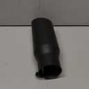 A-KARCK Exhaust Tip 3 Inch Inlet, 3" Inlet 4" Outlet 12" Long Black Coated Finish Muffler Tip For Truck Tailpipe, Stainless Steel Rolled Edge