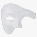 Thmyo Half Face Men's Phantom Of The Opera Vintage Design Venetian Carnival Masquerade Mask White