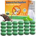 Rodent Mouse Repellent Indoor Outdoor - Peppermint Oil to Repel Mice Mole and Rats, Bug Insect Spider Repellent Pouches, Pest Control Natural Deterrent Safe for Pets & Family 24 Packs