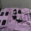 Expandable foldable duffel bag suitcase, detachable rolling wheels,carry-on large duffel bag,luggage bag,suit gym,camping,travel or business trip,Gift for wife and parents-Checkerboard(PURPLE)