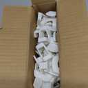 HOUSE DAY Space Saving Hanger Hooks 60 Pack, White Clothes Hanger Connector Hooks, Heavy Duty Hangers Hook Space Saver, Sturdy Hanger Connector Hook, Premium Cascading Hangers for Closet