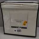 Tribeca Living Triple Brushed Soft Cotton Flannel Sheets Set, Full Size 170-GSM Weight Extra Deep Pocket Sheet in Solid Ivory Color