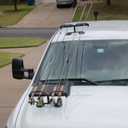 Tight Line Enterprises Magnetic Fishing Rod Racks for Vehicle  (Truck or SUV) with Ferrous Metal Hood and Roof (Black)