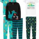 Simple Joys by Carter's Girls 6-piece Snug Fit Cotton Pajama Set, Size: 4