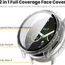 Hard PC Bumper Intended for Garmin Venu 4 Case 41MM 45MM Smartwatch Screen Protector All-Around Shell Shockproof Protective Cover Accessories (6PACKS, 41MM)
