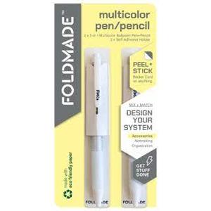 Foldmade Multicolor Pen/Pencil Assorted Colors Pack of 2 1"x6" 