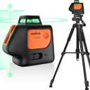 DOVOH Plumb Dot Laser Level with Tripod : Point Laser Level 360 Self Leveling DIY Green Rechargeable, Entry Level, PV-360G-KIT