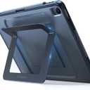 TORRAS for iPad Air 13 inch Case (M3 2025/ M2 2024), Ultra Stable Stand, Multiple Adjustable Viewing Angles, Slim Protective Kickstand with Pencil Holder, Black