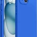 Miracase Compatible with iPhone 15 Case, [Soft Anti-Scratch Microfiber Lining], Liquid Silicone Case Gel Rubber Shockproof Drop Protection Phone Case for iPhone 15, Mediterranean Blue