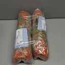 2 x Alupssuc 24 Bundles Artificial Fall Mums Flowers for Outdoors Decoration, UV Resistant Silk Violet and Faux Eucalyptus Autumn Fake Plants for Outside Indoor Yard Home Patio Porch Decor, Fall Red