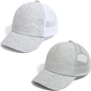 Mesh Toddler Baseball Cap, Adjustable Breathable Sun Hat for Kids | Breathable mesh back, soft cotton polyester fabric, rear adjustable closure, sizes 0-8T for daily outdoor wear