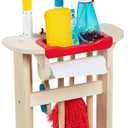 Melissa & Doug Deluxe Sparkle & Shine Cleaning Play Set (11 Pieces) - FSC Certified, 17.6 x 14.0 x 5.5
