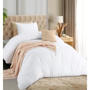 Utopia Bedding Duvet Cover Set with Pillowcases- 2 Pieces Bedding Duvet Cover with Zipper Closure - 1 Duvet Cover with 1 Pillow Sham - Soft Brushed Microfiber (Twin/Twin XL, White)