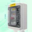SPA Panel Disconnect GFCI Switch, 50A Circuit Breaker Box with Surge Protection, IP66 Weatherproof Circuit Breaker Disconnect GFCI Switch for Hot Tub, Not Compatible with 4-Wire