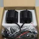 2pcs 3 Inch Cube Work Light Bar Fog Driving Lamp Yellow For Pickup Wagon Aftermarket