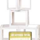 Baby Boxes with 30 PCS Letters, 4 Transparent Balloon boxes for Gender Reveal Birthday Wedding Baby Shower Decorations