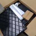 Utility Service Cart 2-Shelf 500 Lbs Capacity, Heavy Duty Rolling Cart with Two Trays and Brake Wheel for Warehouse, Garage, Cleaning, Manufacturing, Storage Handle, 45"X25" Black