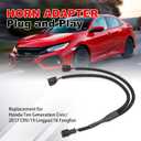 UOIENRT Car Horn Converter Wiring, One-to-Two Plug-and-Play Y Type Horn Adapter Wiring Harness Replacement for Honda Ten Generation Civic/2017 CRV/19 Lingpai/18 Fengfan
