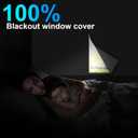 100% Blackout Curtains for Bedroom, [Upgraded] Cotton Black Out Window Cover, No Drill Sticky Blackout Shades for Travel, Portable DIY Window Blinds for Nursery, Media Room, RV, Skylight Dorm 118x59in