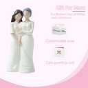 Meicyan Gifts for mom Birthday, Mother Daughter Figurine with Hand-Carved, Gifts for mom from Daughter, Retirement Gifts, Mother of The Bride Gifts, Memorial Gifts, Statues for Home Decor