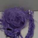 FantaLook Long Purple Braid Cosplay Wig for Women Halloween Party Costume (Purple)