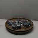 14 Inch Plant Caddy with Wheels, 2 Pack Heavy Duty Round Plant Dolly Tray, Rolling Plant Stand for Indoor Outdoor Use, Brown