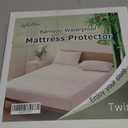 Twin Mattress Protector Waterproof Mattress Pad Washable Bamboo Rayon Mattress Cover Breathable Noiseless Bed Protector 5" - 21'' Elastic Fitted Deep Pocket