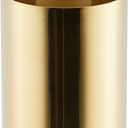 Juvale Desk Organizer Pen & Pencil Holder - 3.2 x 3.9 in, Gold Stainless Steel - Desk Supply Organizer with Gold Pen Cup, Makeup Brush Cup & Vanity Brush Holder