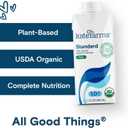 KATE FARMS Organic 1.0 Nutrition Shake, Plain, 16g Protein, 12 Pack (EXP 04/22/27)