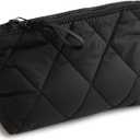 Premium Cotton Large Cosmetic Makeup Bag, Moonless Night 1