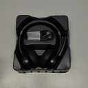 TECKNET Wireless Headset, Bluetooth Headset with Noise Cancelling Microphone - Rechargeable Bluetooth V5.2 Headphones, 50H Playtime & Mic Mute, On Ear Headphones for Trucker/Remote Work/Call Center (Deep Black)