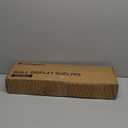 Forbena Floating Bathroom Shelves Wall Mounted, Aesthetic White and Gold Shelves for Bathroom Accessories, Modern Bathroom Organizer with Tower Bar for Wall Decor Storage Small Spaces, Set of 2