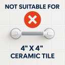 2 Pack Grab Bars for Bathtubs and Showers, Suction Grab Bar, Heavy Duty Shower Handle Removable Bath Handrails for Seniors and Elderly, Bathroom Safet